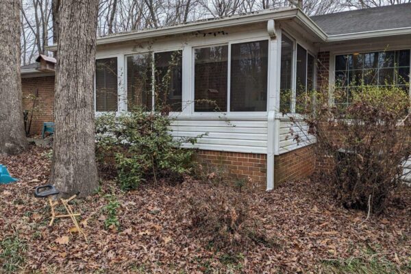 Richard Wise new deck storm door and window